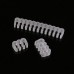 16 Set Cable Combs for PC Power Supply Cables 4/6/8/24 Pin Cable Manager (White/Clear)